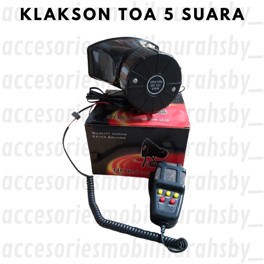 Klakson Toa + Mic 5 Suara