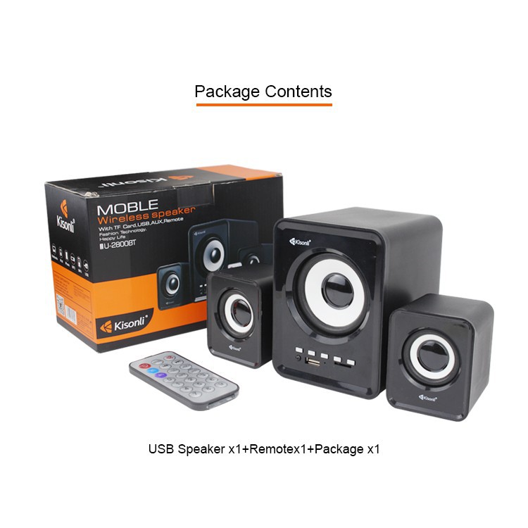 XOBOX - Speaker Bluetooth Laptop/Komputer Subwoofer & Push Button Switch U-2800-2