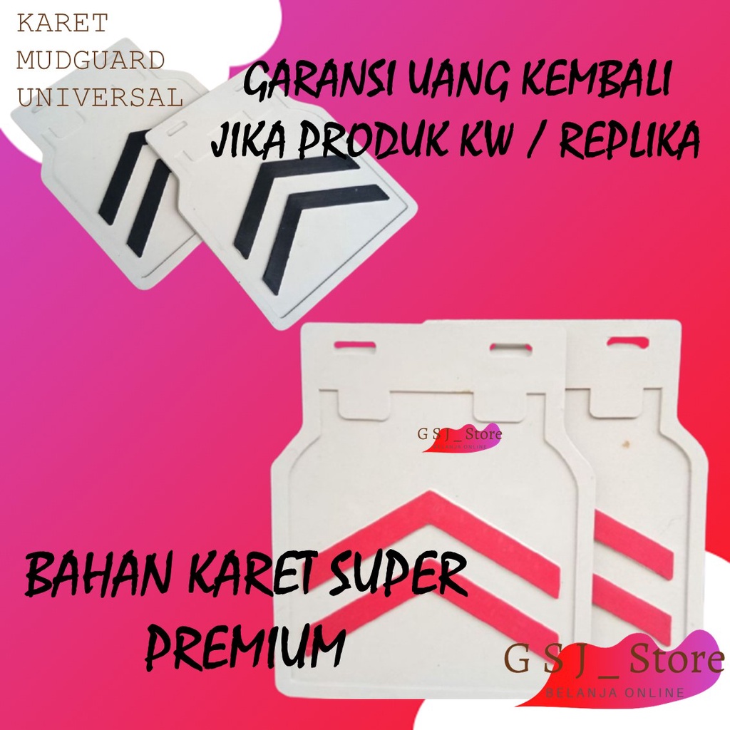 JUAL AKSESORIS MOBIL/ Karet Karpet Lumpur Roda Mud Guard Flap Mobil 2 buah-Karet Lumpur Mobil T120SS