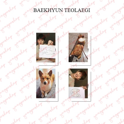 [READY / SET] BAEKHYUN TEOLAEGI PHOTOCARD UNOFFICIAL FANMADE YANGPASHOP EXCK SEHUN CHANYEOL BAEKHYUN