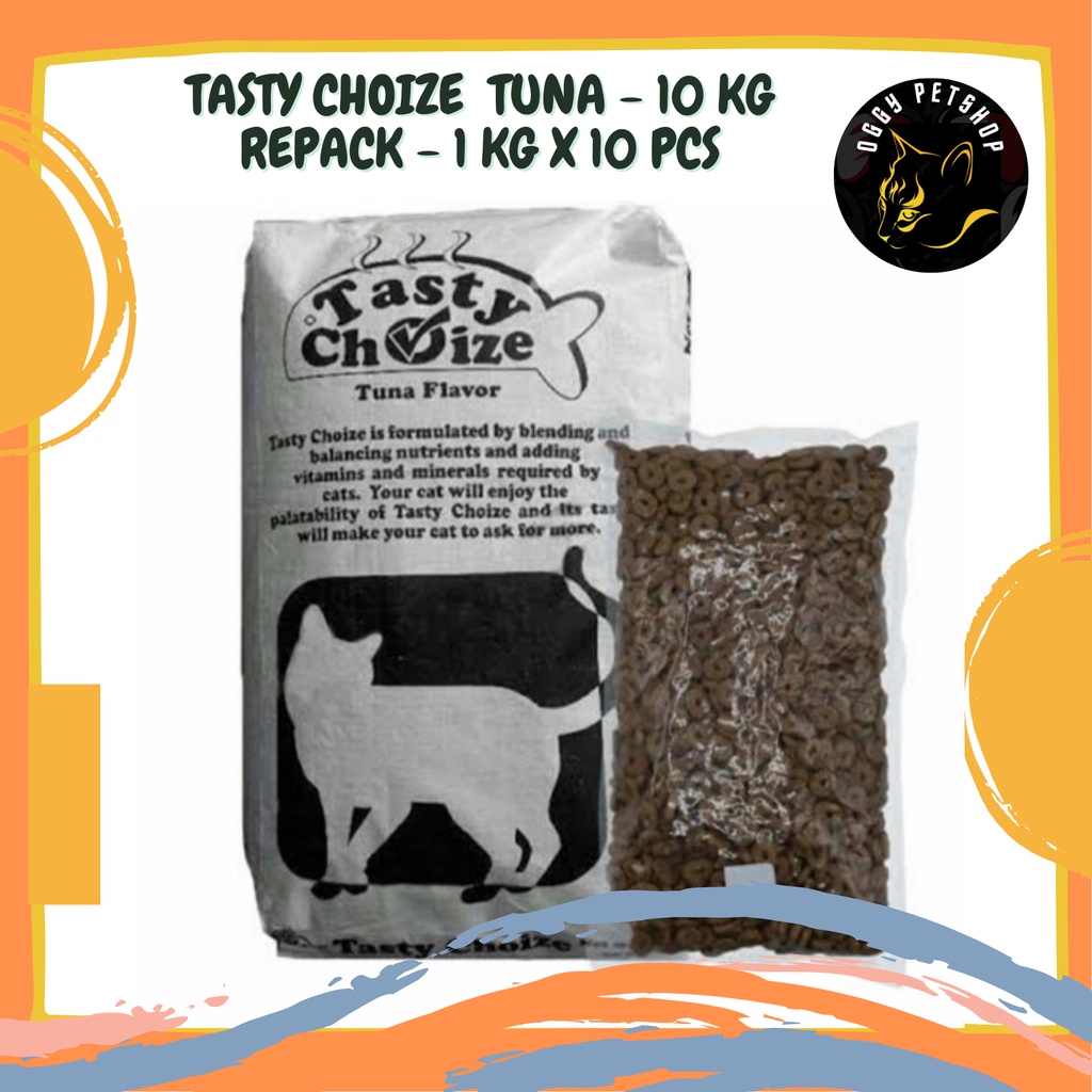 Tasty Choize Tuna Makanan Kucing Kemasan 10 kg ( 1 kg x 10 )