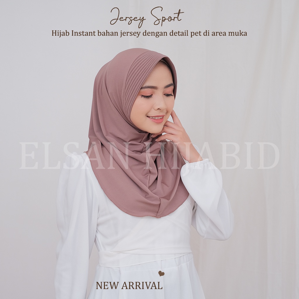 Hijab sport / Khimar Jersey Sport premuim grade A-6