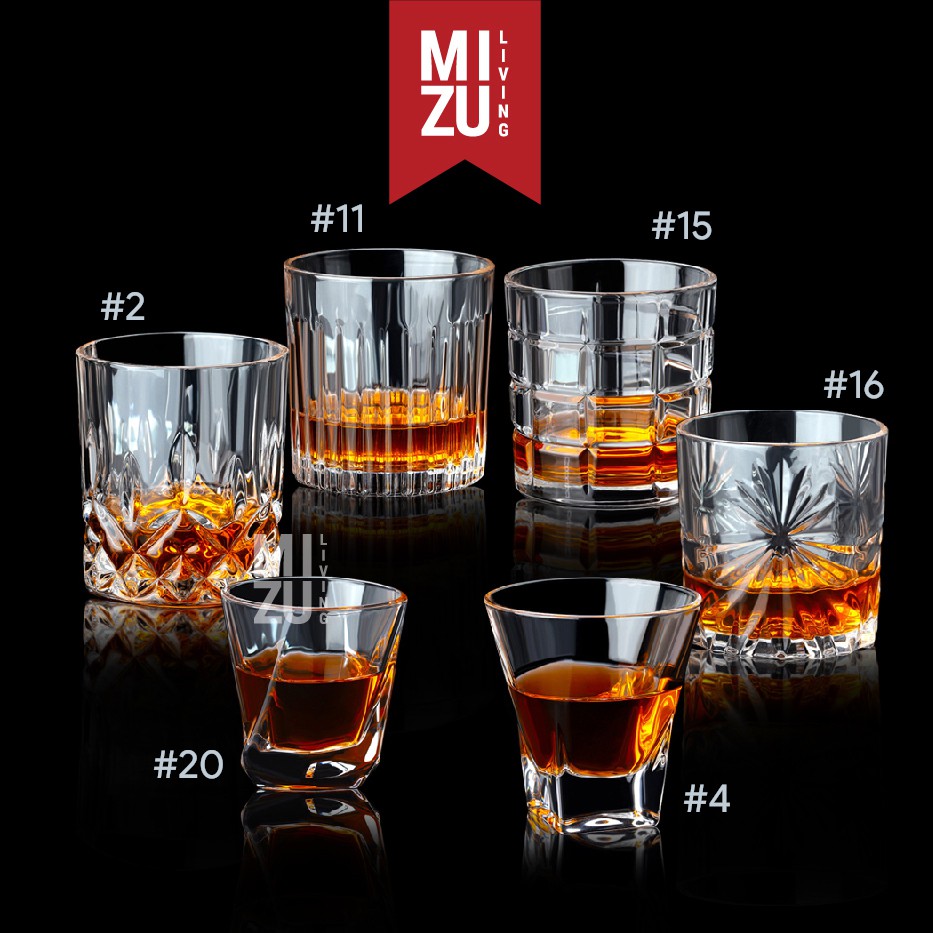Jual Mizu Milano Whiskey Glass Gelas Kaca Whisky On The Rocks Gelas Air Minum Indonesiashopee 8619