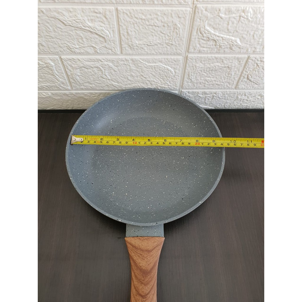 HONEY KITCHEN FP-24 MARBLE FRYPAN 24CM GRANIT WAJAN PENGGORENGAN ANTI LENGKET TANPA MINYAK