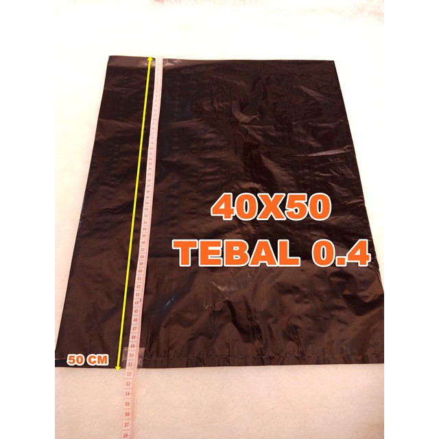 DT OLLSHOP - Kantong Plastik Packing Online Shop Tanpa Plong Tanpa Handle 40x50