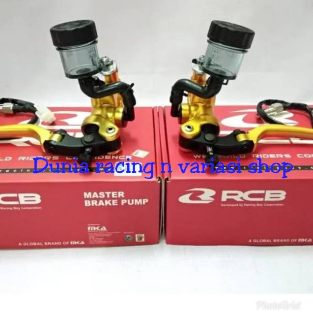 Master rem RCB Radial S1 Nmax PCX ADV kiri kanan Original RCB ada Merah Biru Gold Hitam Silver sepasang