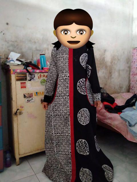 Gamis Batik Cap Motif Klasik Free Masker