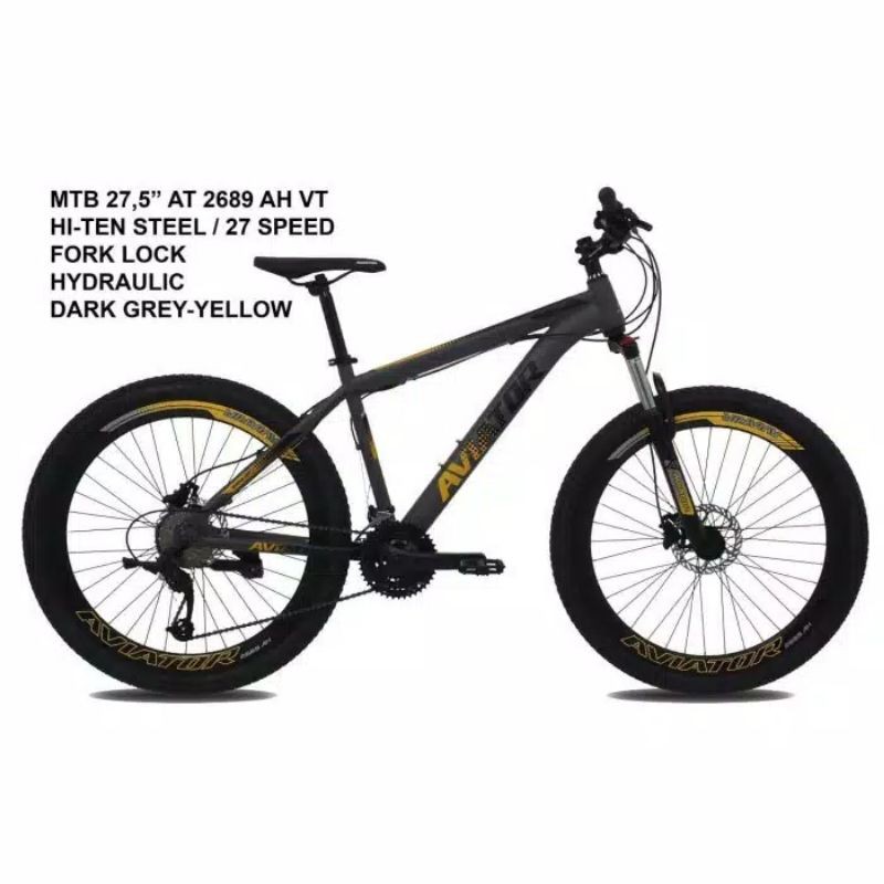 Sepeda Gunung MTB Aviator by PACIFIC BIKE 27.5" AT 2689 AH VT