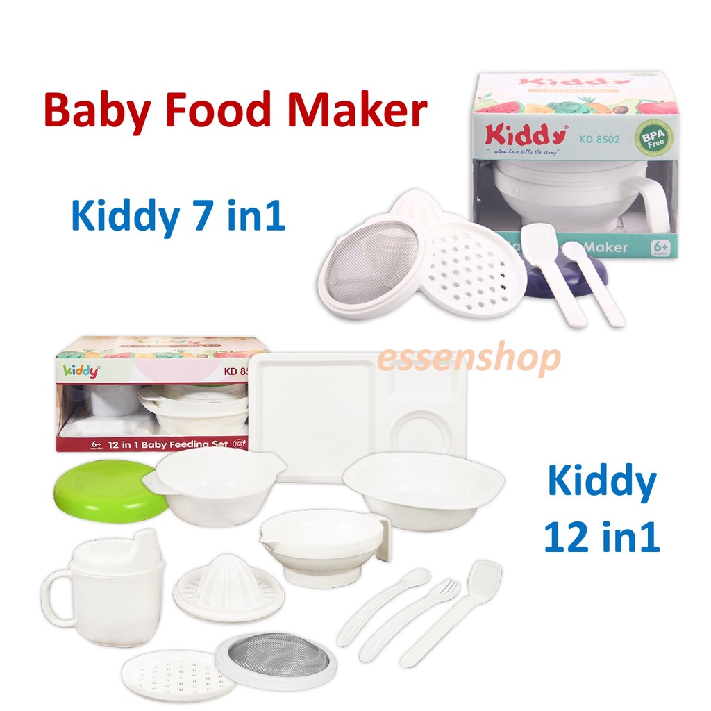 Baby food Maker perlengkapan mpasi makan bayi Kiddy 7 in1 /12 in1 Saringan parutan perasan jeruk grinder