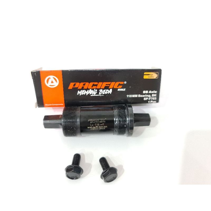 As BB Bottom Bracket Axle Bearing Kotak 118mm Sepeda PACIFIC SP-F703 Lipat MTB Minion | High Quality