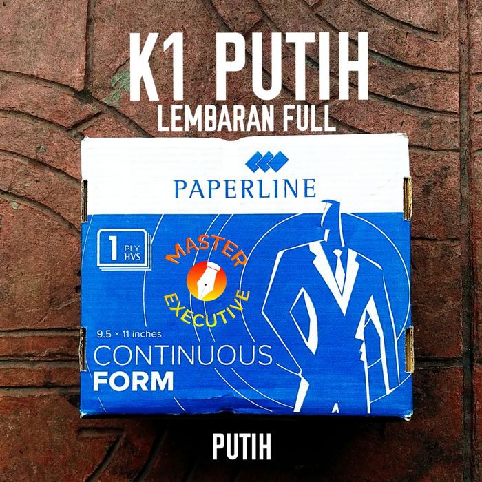 [Dus] Paperline Kertas Continuous Form HVS 1 Ply 9.5 &quot; x 11 &quot; K1 - Khusus Go-Send Bandung