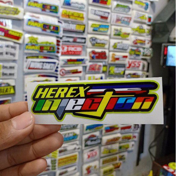 Sticker printing HEREX INJECTION Minim pembelian produk harus 20rb