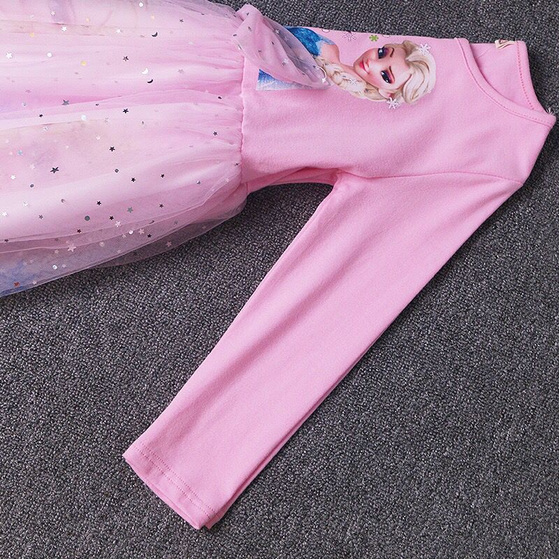 (LOLI-JKT) BD-117 DRESS FROZEN PITA MAGICAL ELSA 100-140