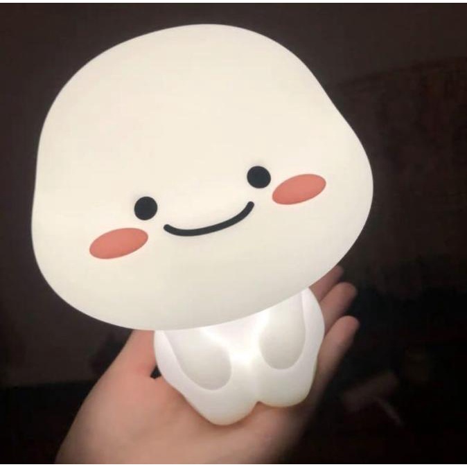 Lampu Tidur Quby si Pentol Star Moly Soft Head Touch lamp Original