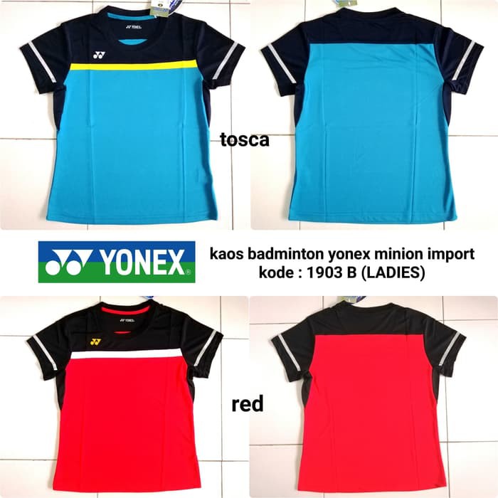 Baju kaos badminton cewek Yonex 1903B (LADIES) kaos yonex minion impor