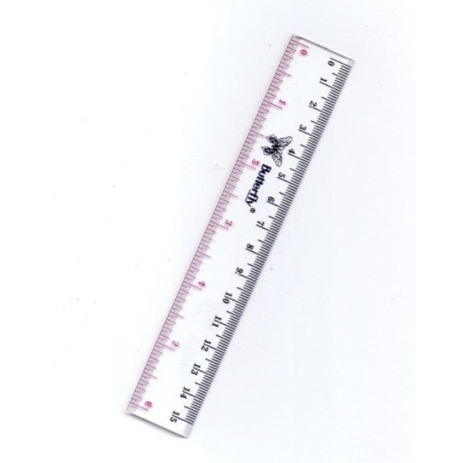 

PENGGARIS PLASTIK 15CM BUTTERFLY MISTAR RULER SEKOLAH DRAFTING GARISAN GROSIR LUSIN MURAH ECER