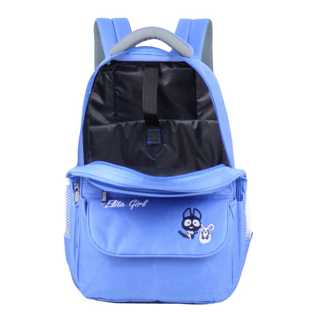 Tas Karakter Elite Polo Kucing Tikus Biru Backpack Multifungsi Tas Ransel Anak Lucu Tas Sekolah