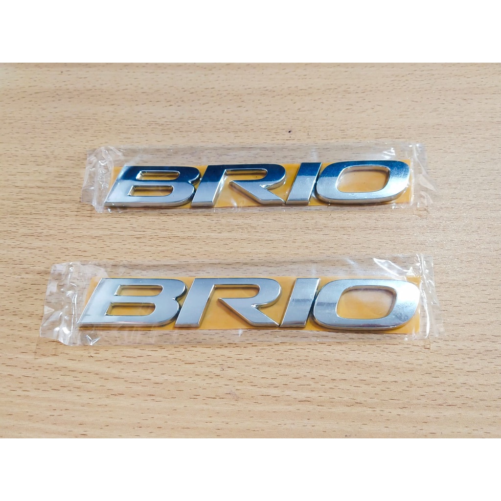 Emblem Logo Tulisan Brio Original