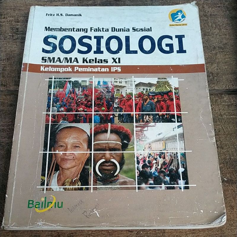buku sosiologi SMA kelas 11,2 kelompok peminatan IPS