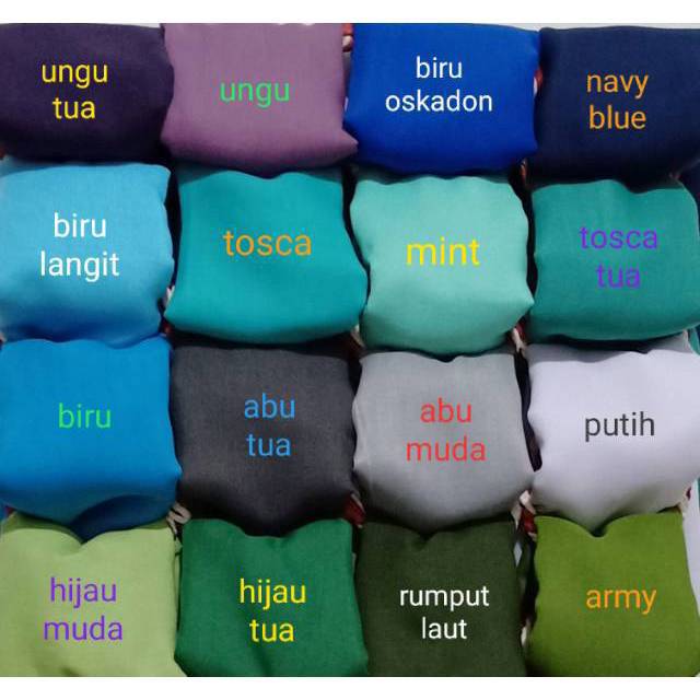 CHANDRASURYA Jilbab Hijab Kerudung Segi Empat SAUDIA Exclusive Katun Adem Rawis Polos Aneka Warna