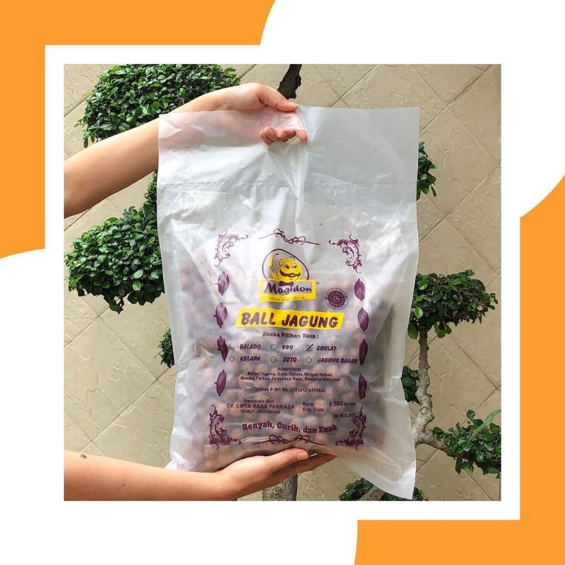 Mogidon Ball Jagung Rasa Coklat Snack Khas Medan Halal Depkes 500gr