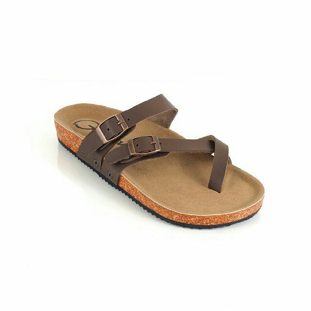 SANDAL KULIT PRIA 05 CEVANY BLACK BROWN TAN KULIT SAPI ASLI ORIGINAL