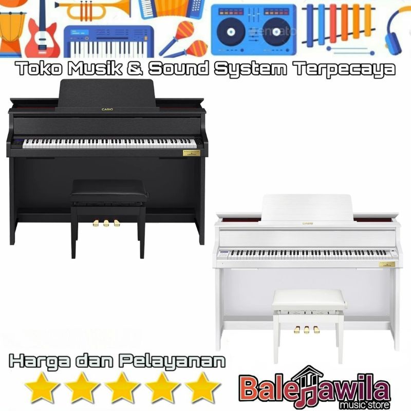 Grand Hybrid Piano CELVIANO CASIO GP310 BK C2 Or GP310 WE C2