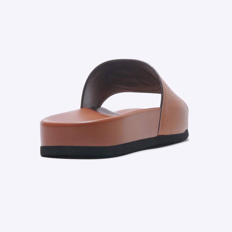 EM46 SANDAL SLIDE EVERBEST PRIA ORIGINAL CASUAL KULIT BRANDED COKLAT