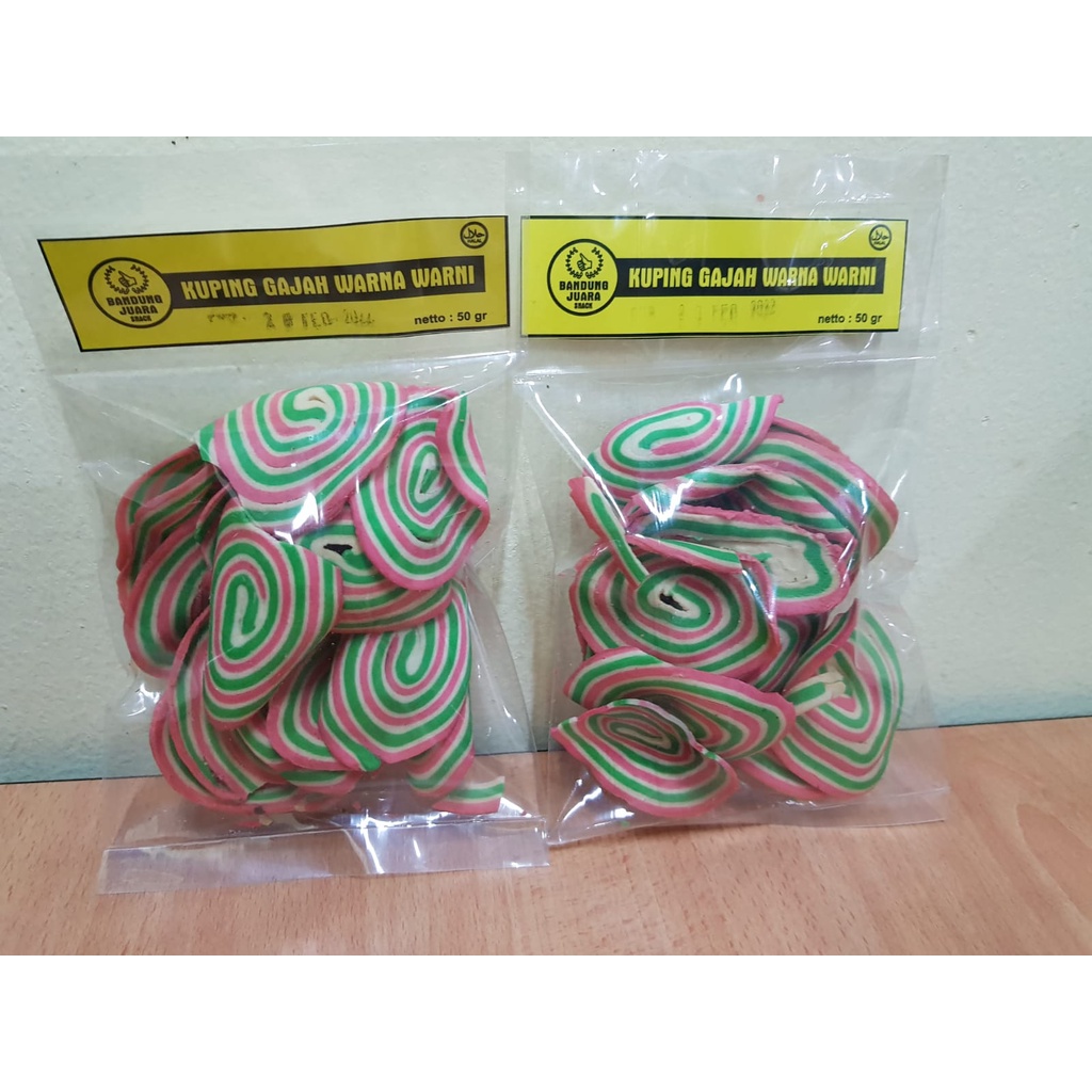 

Kuping Gajah Warna-Warni 50 Gram