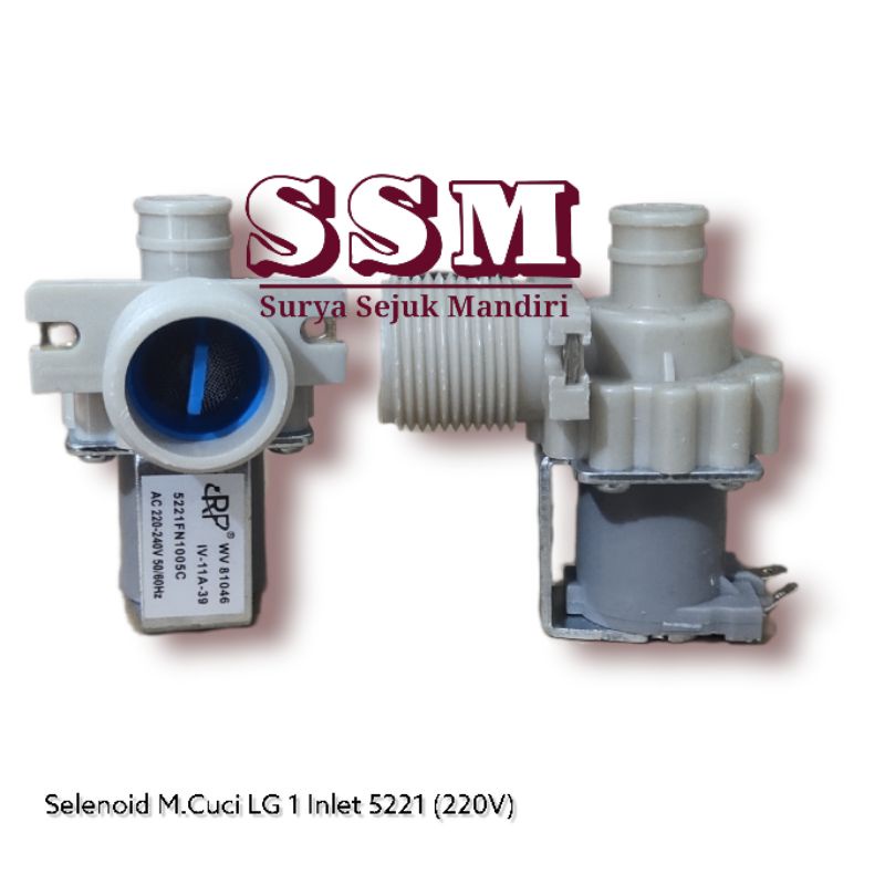 SELENOID MESIN CUCI LG 5221 1 INLET 220 VOLT