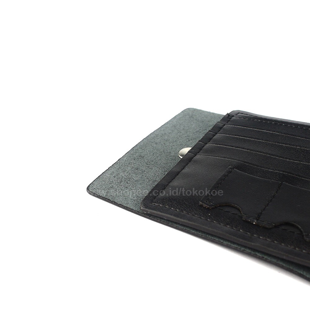 TOKOKOE - Dompet Pria model Tidur bahan Kulit Premium Dompet Lipat - MB 138-2347 Black