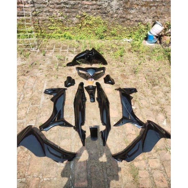 Cover Body Halus Fullset Jupiter Z New Burhan Jupiter Burhan Warna Hitam Polos Fullset