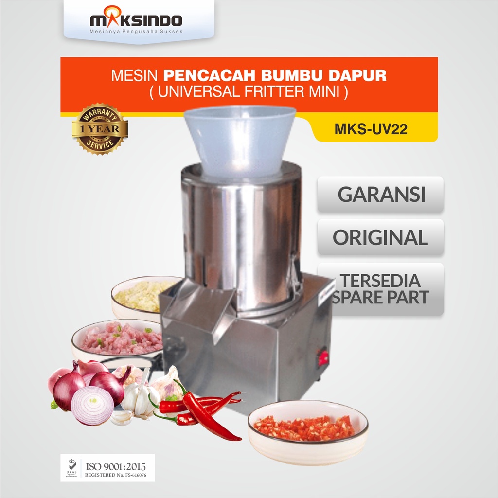 Mesin Pencacah Bumbu Dapur (Universal Fritter Mini) MKS-UV22