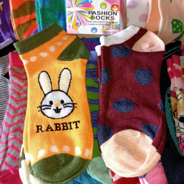 Kaos Kaki motif karakter semata kaki fashion socks High Quality
