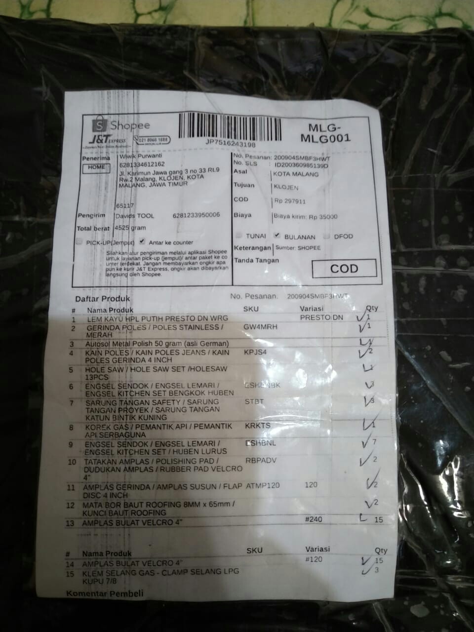 Huben Engsel Sendok Lemari Kitchen Set Bungkuk