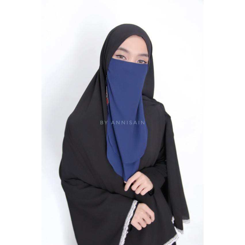 Cadar Husna Purdah 2 layer Polos BERKUALITAS