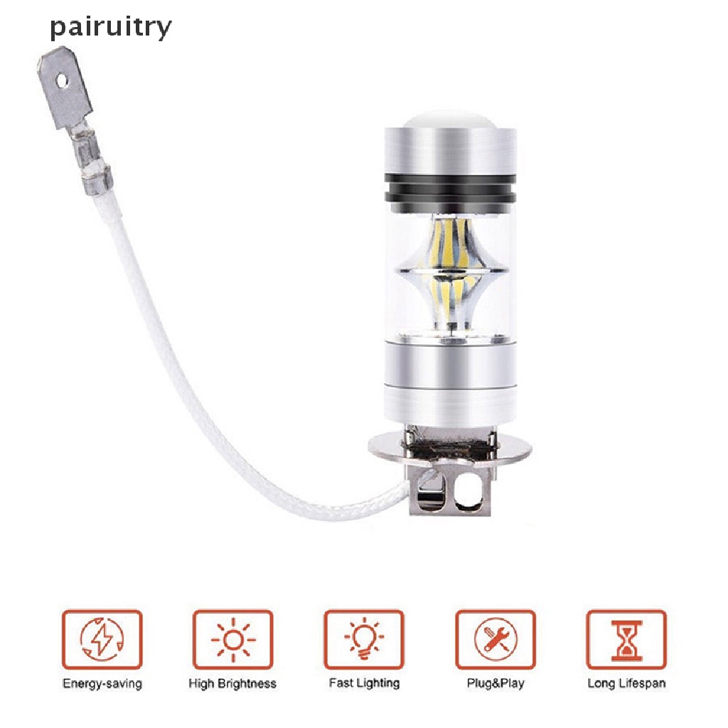 Prt Lampu Kabut Depan Mobil LED 100W H3 12 / 24V PRT