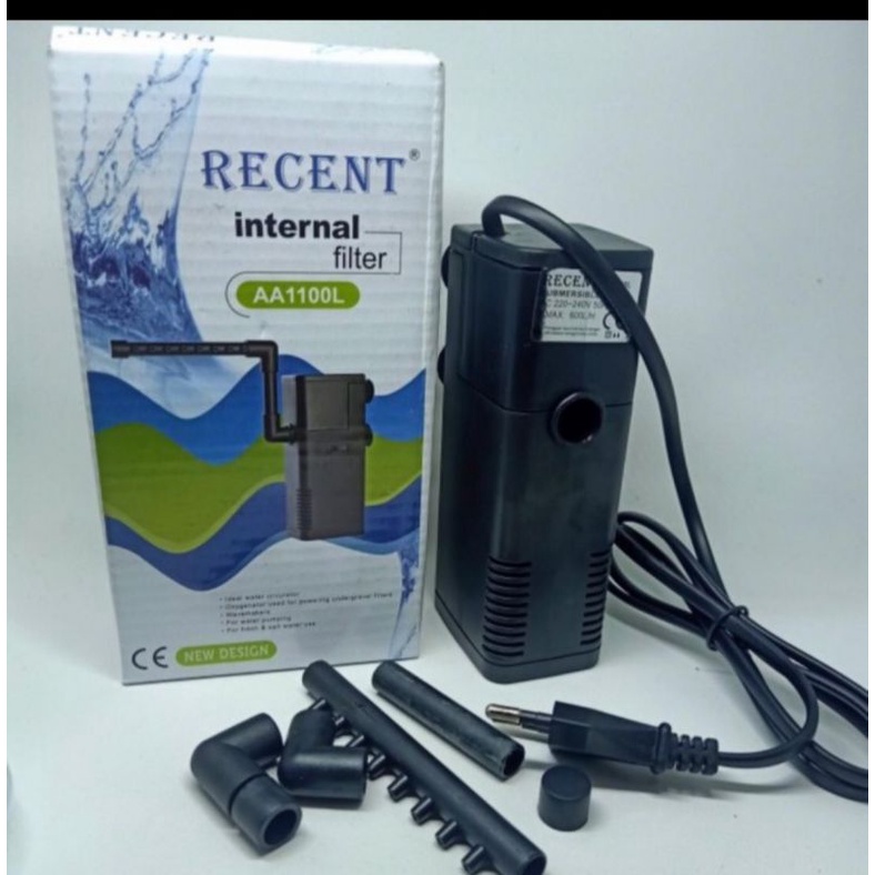 Pompa Sirkulasi Aquarium mini RECENT AA 1100L internal filter