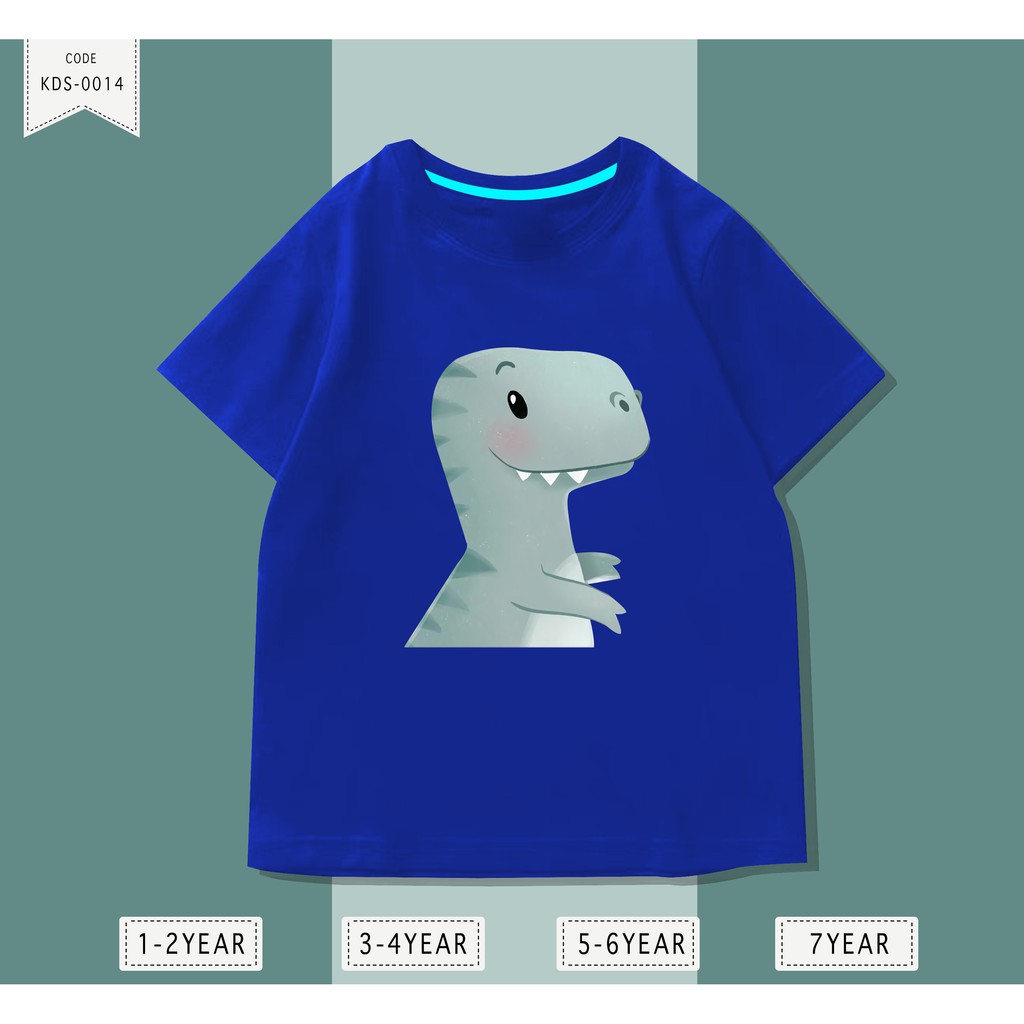 Baju Anak Dinosaurs / Kaos Distro DTF Anak Laki Laki dan Perempuan / Unisex / Motif Kartun