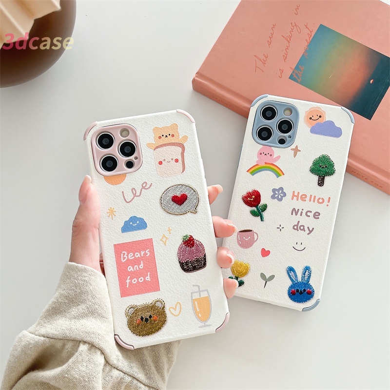 Soft Case Bahan Leather Desain Kartun Untuk OPPO A54 A15 A93 A94 A53 2020 A7 A3S A5 2020 A5S A12 A92 A31 A9 2020 Reno 4 Lite Reno 4 F Reno 5 Lite 5F Find X3Lite A15S F17 F19 PRO A33 2020 A11K A12S A11 A1K A52 A7 Reno 2F 3 2Z A91 A32 A12E A72 A53S A35 A8