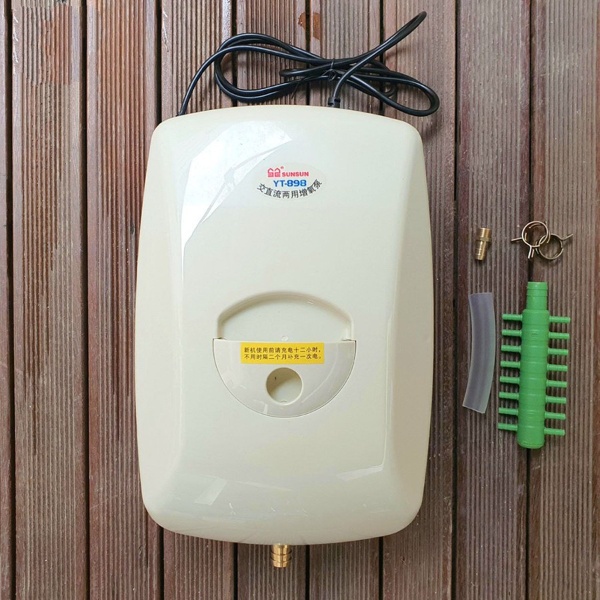 Aerator AC DC SUNSUN YT 888 Pompa Udara Kolam Aquarium Air Pump AC/DC