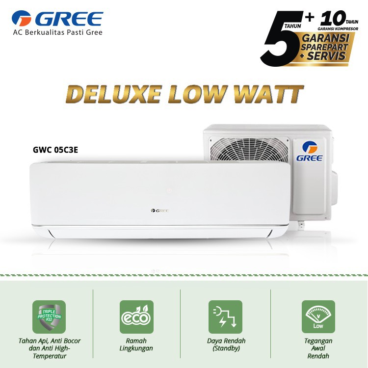 Promo Termurah Ac 1 2 Pk Split Gree Gwc 05 C3e 330w Unit Only Hanya Bisa Kirim Jogja Jateng Indonesia