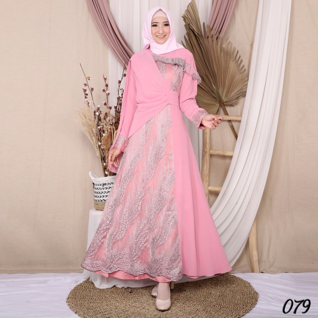 Gamis Jemia Pesta Cerruti Kondangan 081