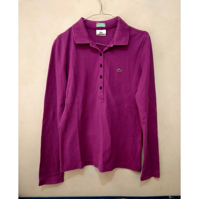 Lacoste kaos polo lengan panjang