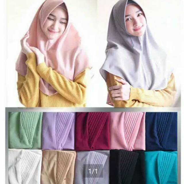 Daily Khimar Jilbab Hijab Kerudung Instan Bergo Jumbo   Daily Khimar Jilbab Hijab Kerudung Instan Bergo Jumbo