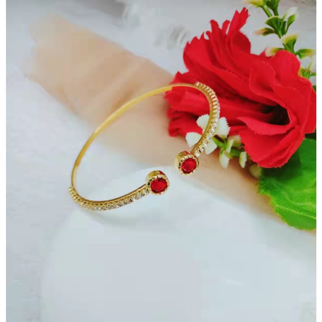 Gelang Xuping Permata Lapis Emas 24K L40