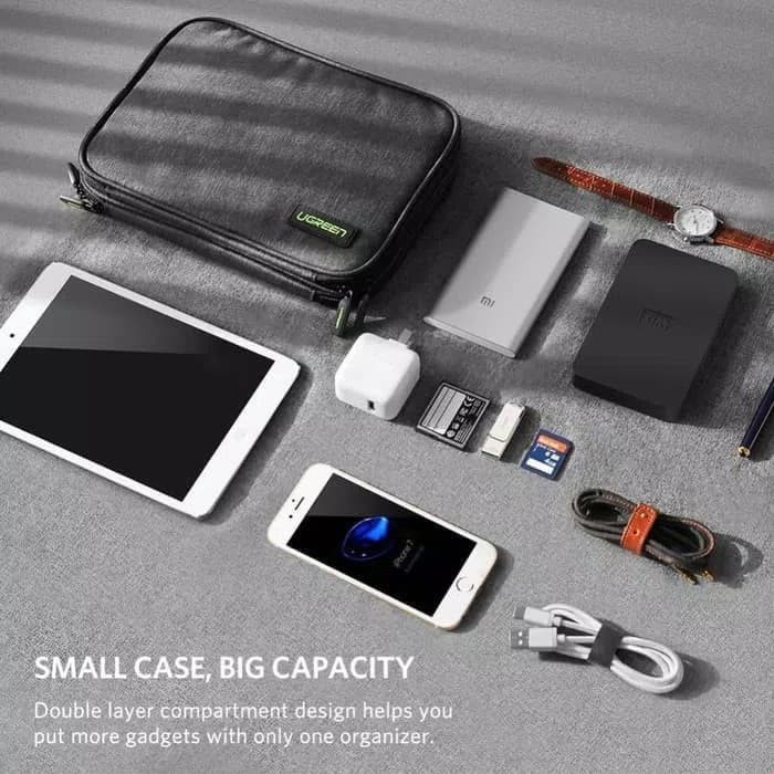 Ugreen Travel Bag Case Tas Penyimpanan Power Bank Kabel Charger Hdd