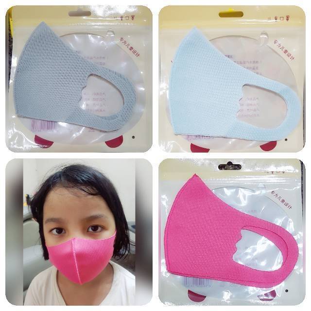 MASKER ANAK BALITA IMPORT ORIGINAL REUSABLE WARNA POLOS SIZE KECIL (BISA PILIH WARNA)