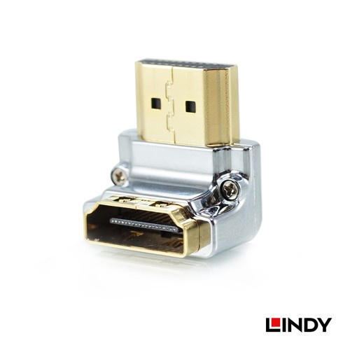 LINDY Part Adapter HDMI Male to Female Down Angle 90 Degree - 41505