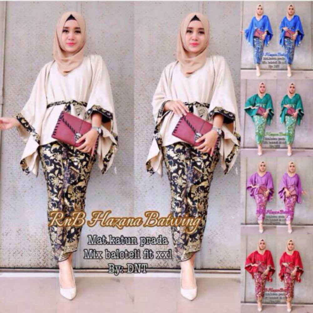 Unik batik rnb hazana batwing Diskon